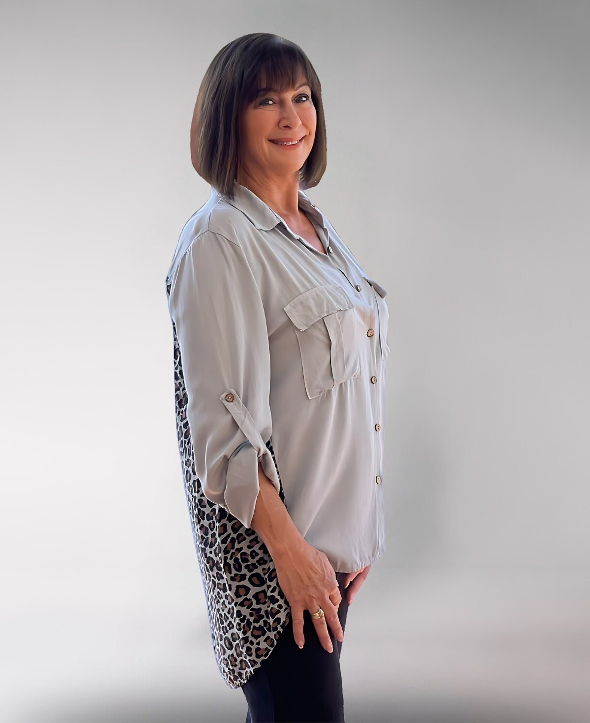 Sheeba Animal Print Shirt