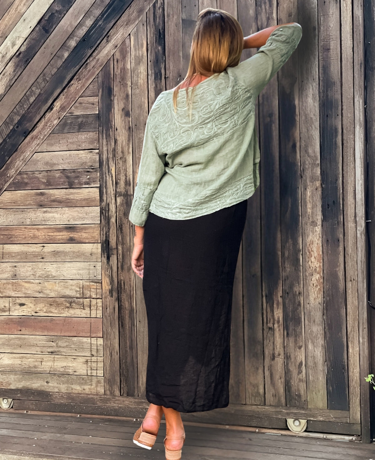 Capri Linen Skirt