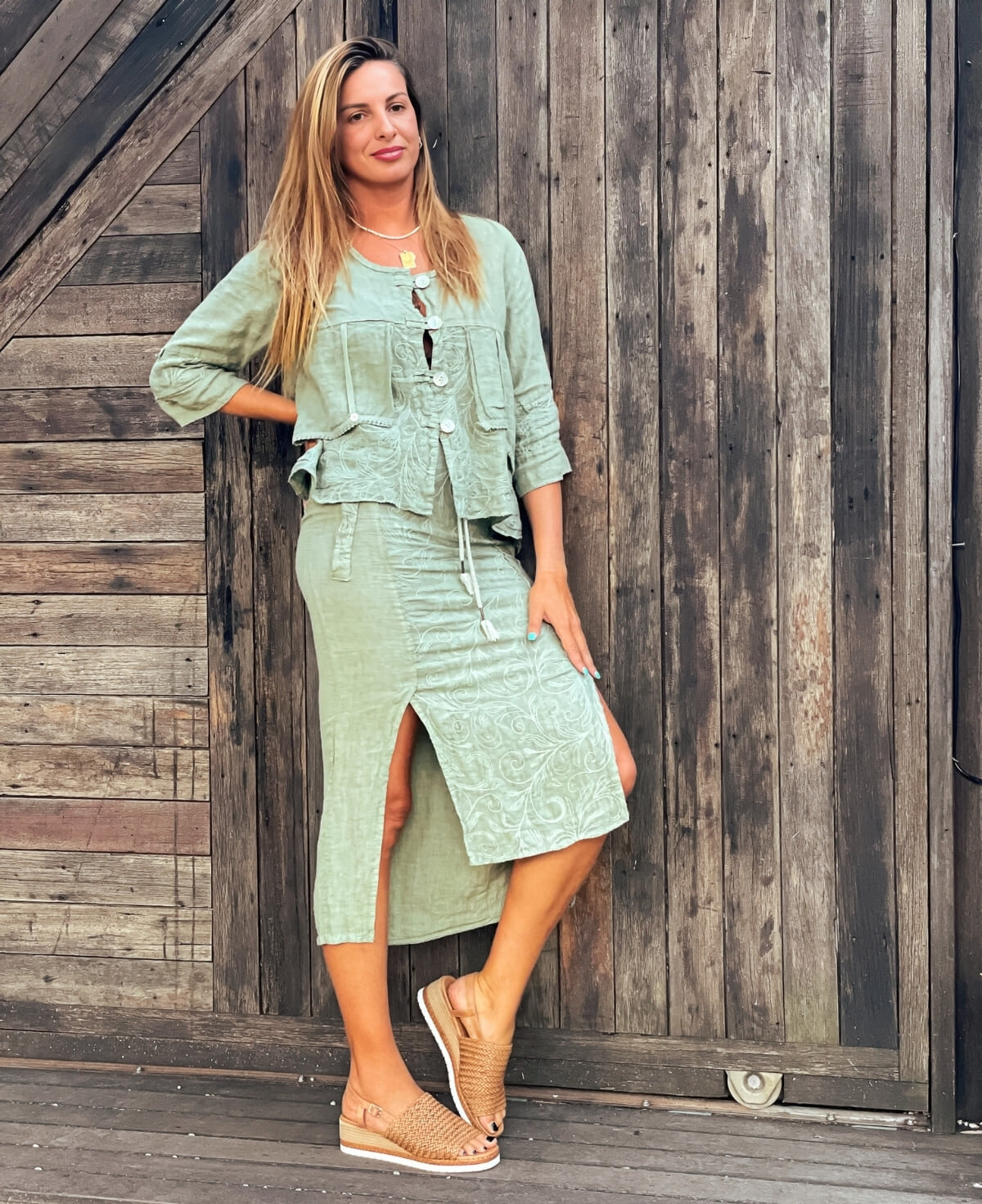 Capri Linen Skirt