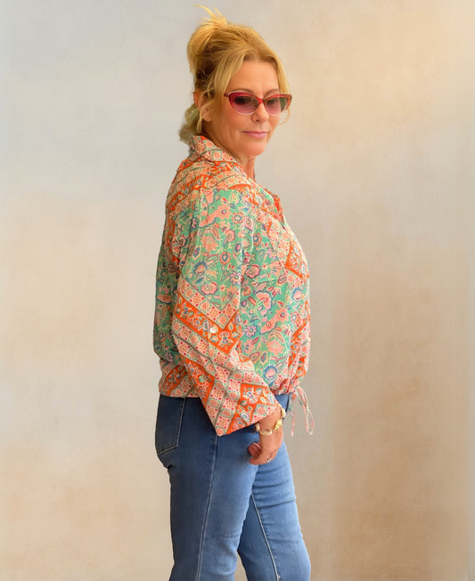 Poppy Silk Shirt
