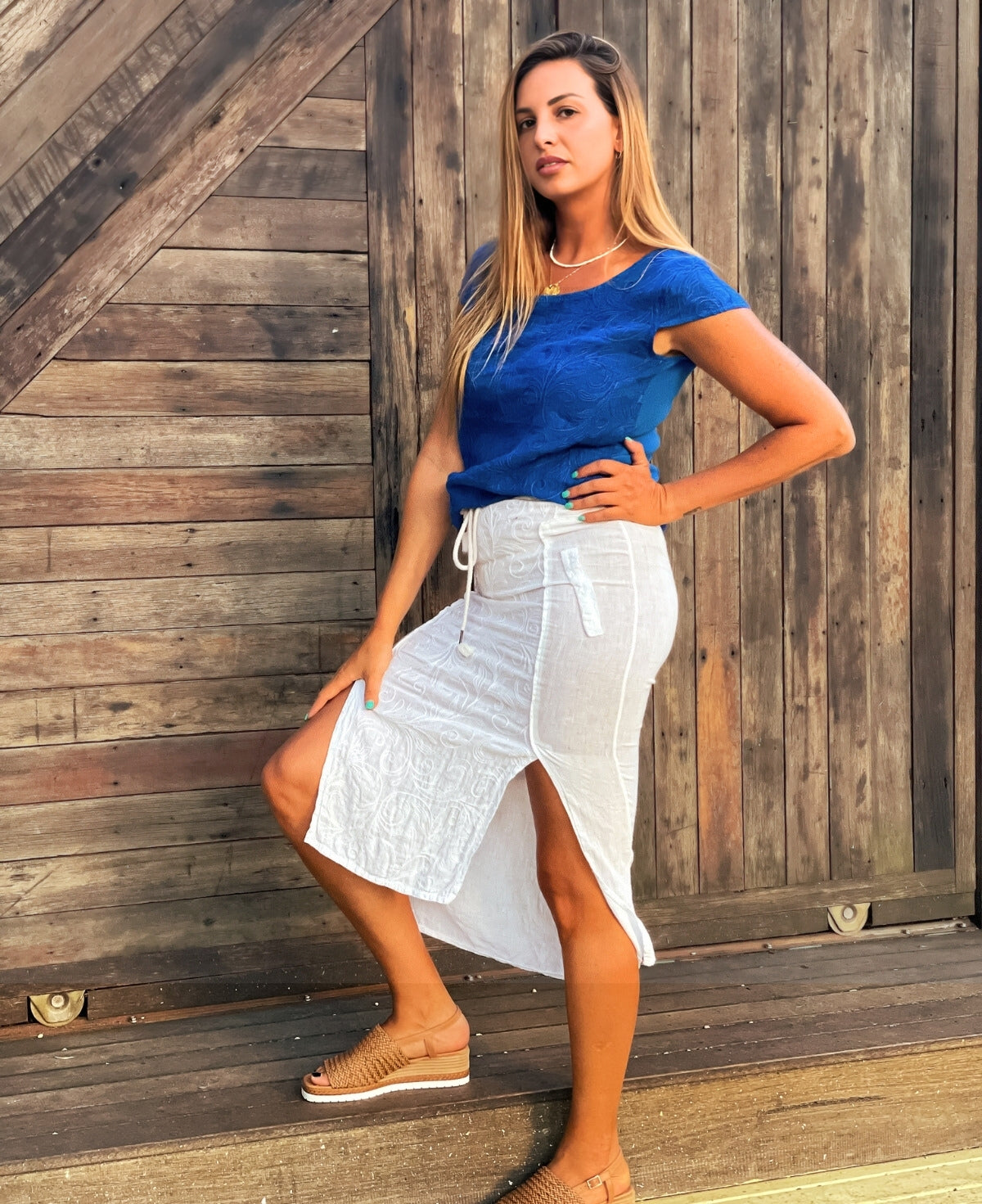 Capri Linen Skirt