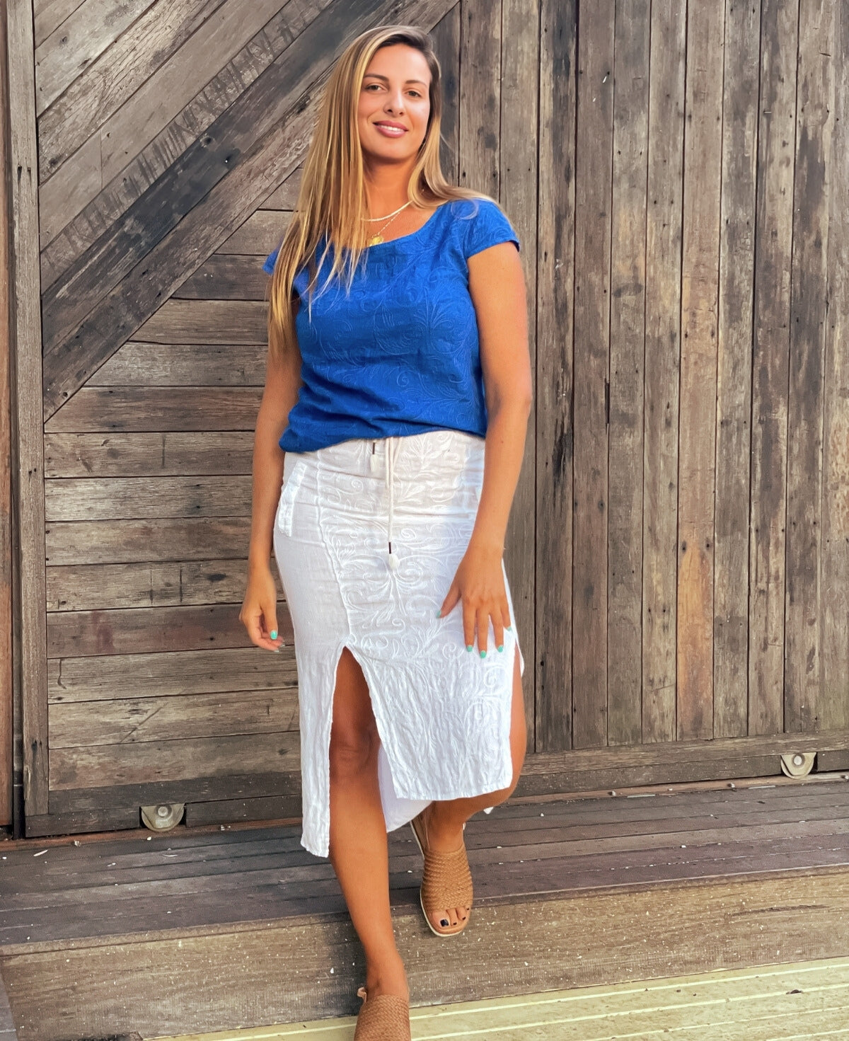 Capri Linen Skirt