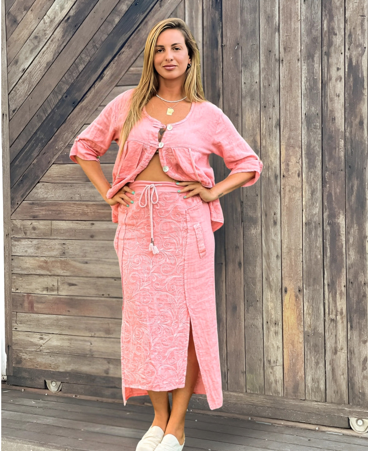 Capri Linen Skirt