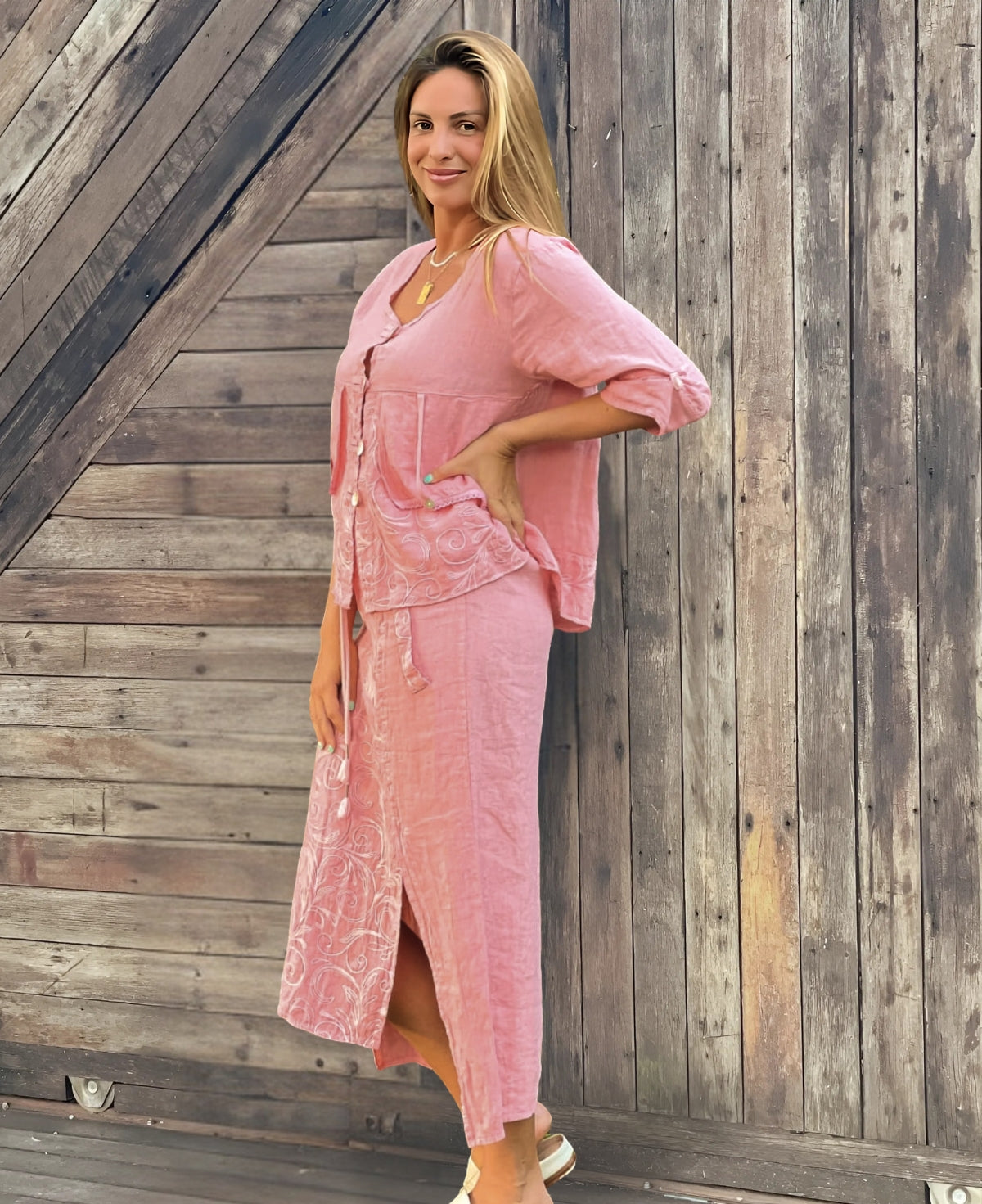 Capri Linen Skirt