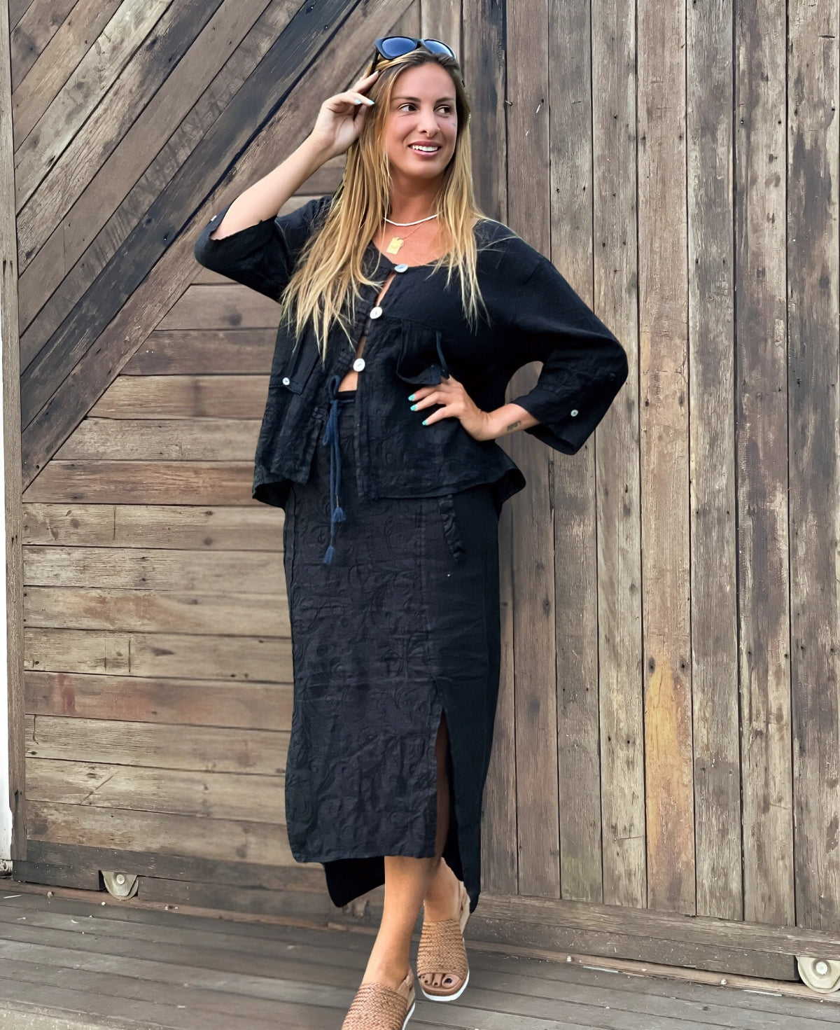 Capri Linen Skirt