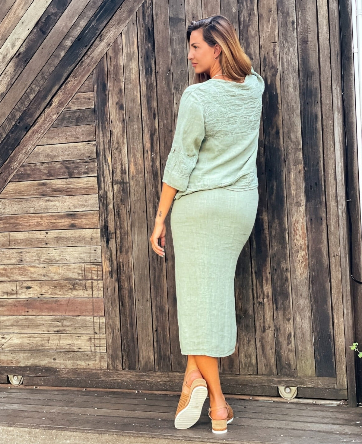 Capri Linen Skirt