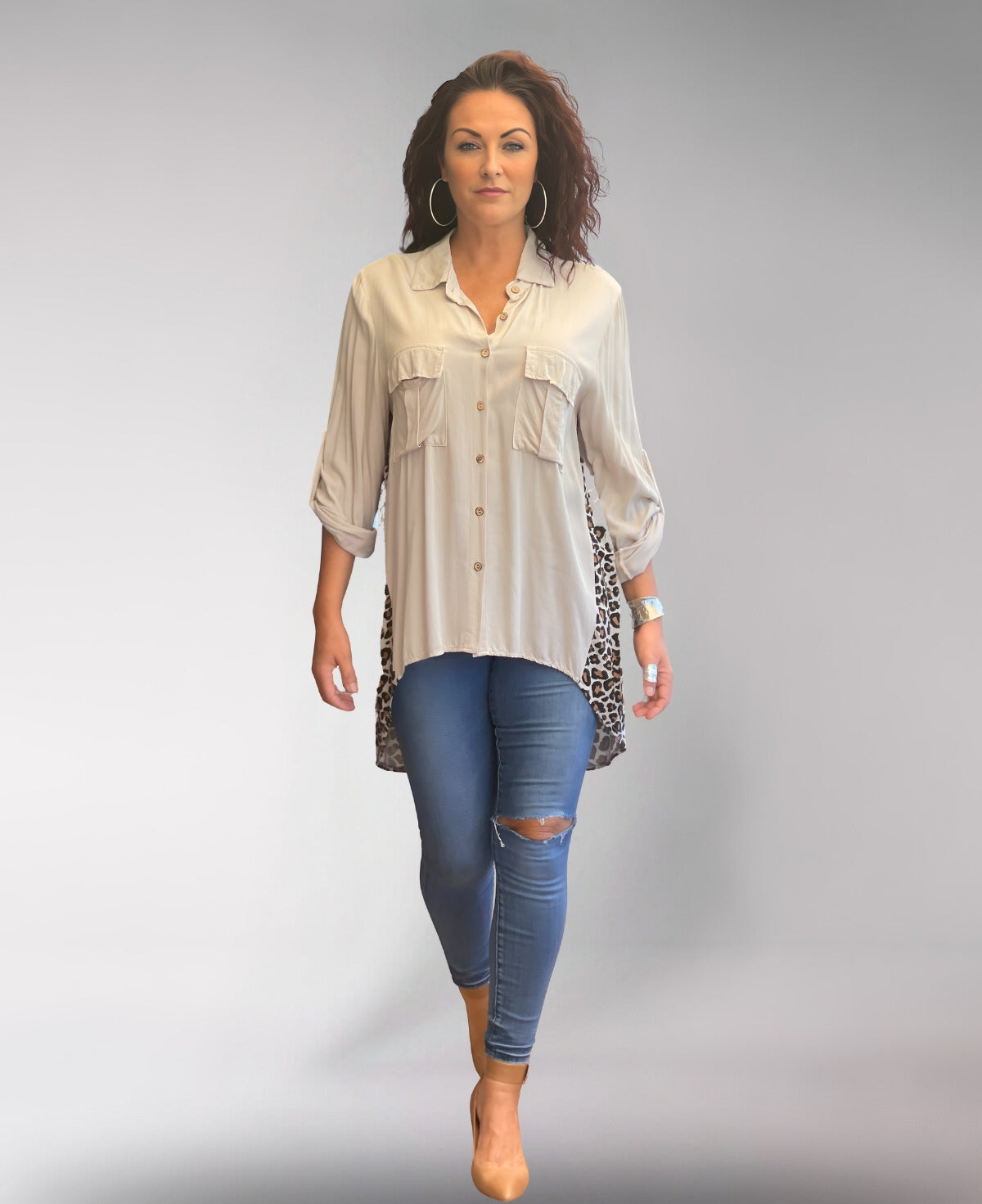 Sheeba Animal Print Shirt