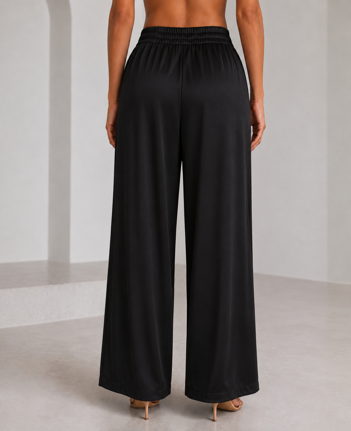 Augusta Satin Pants – Wide Leg Satin Pants
