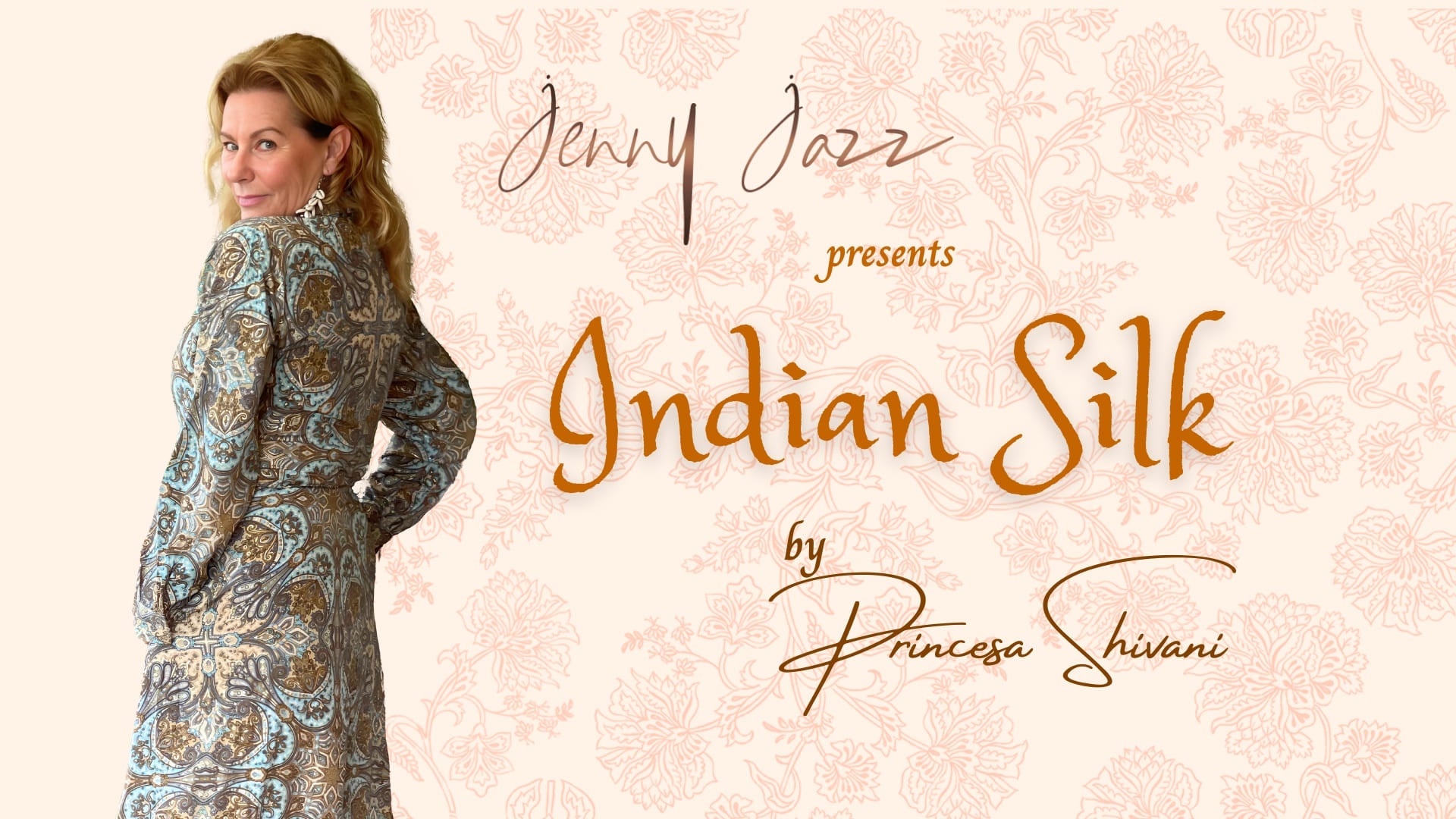 Load video: Video showcasing the Princesa Shivani Silk Collection by Jenny Jazz Designs, featuring silk-rich dresses, shirts, and sets with vibrant prints and flowing silhouettes.